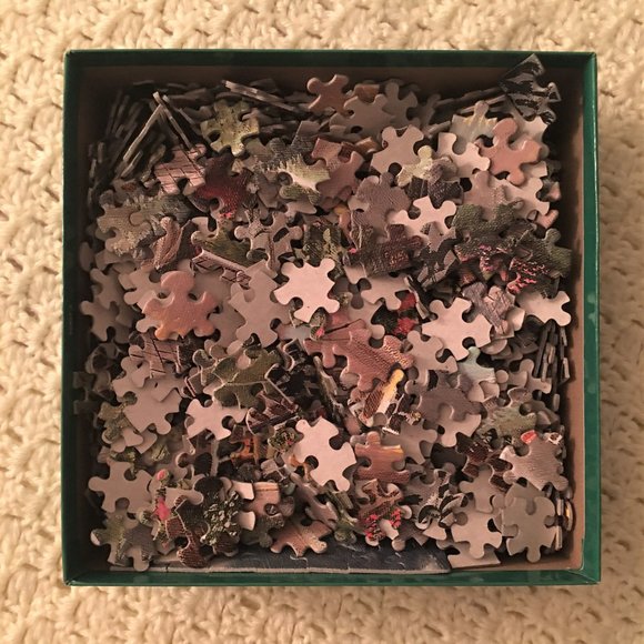 2 Adult Puzzles~NEW HALLMARK Homespun Alphabet + Lakeside Cottage with poster - Picture 6 of 8